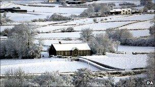 Archive picture of snow in Braid Valley, County Antrim