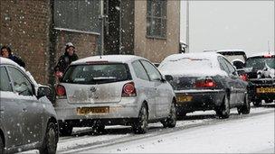 Snow in Carmarthen