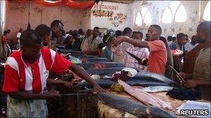 Hamarweyne market in southern Mogadishu