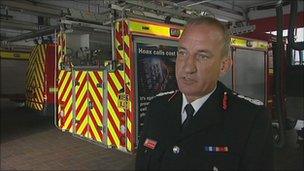 Avon's chief fire officer Kevin Pearson