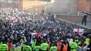 EDL demonstration in Preston