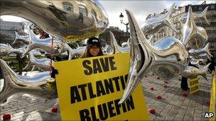 Activists from environmental group WWF demonstrating in Paris