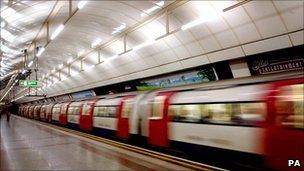 A London Underground train