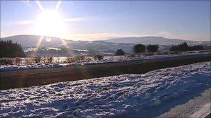 Snow in Sennybridge