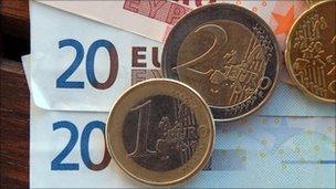 Euro notes and coins