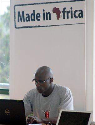 Man working at iHub