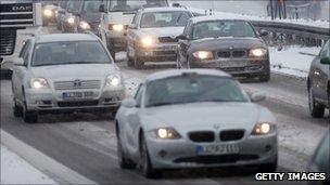 Traffic near Windach, Germany - file pic