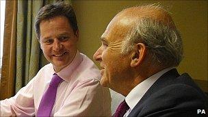 Nick Clegg and Vince Cable