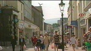 Merthyr town centre