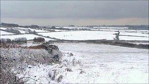 Snow in Devon