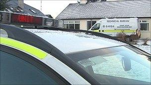 Gardai searched a house at Drumiskin