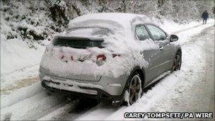 Abandoned car