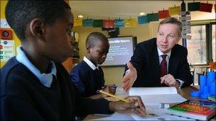 Mr Gove at Durand Academy Primary School