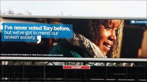 Conservative Party advert during May's general election