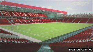 Proposed new ashton Vale stadium