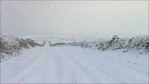 Snowy road