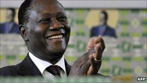 Alassane Ouattara (file image)