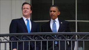 British Prime Minister David Cameron and US President Barack Obama