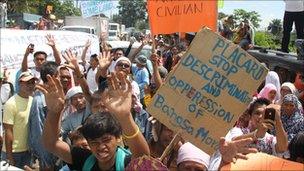 A rally near the city of Cotabato