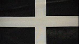 The Cornish St Piran flag