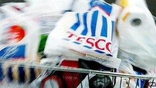 Tesco shopping trolley