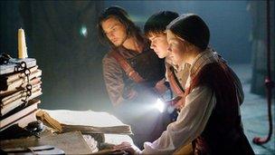 Ben Barnes, Skandar Keynes and Georgie Henley in The Chronicles of Narnia: The Voyage of the Dawn Treader