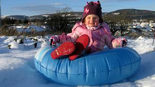 Sledging in Inverness, December 2010