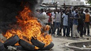 Supporters of Alassane Ouattara (file photo)