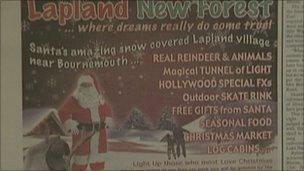 Newspaper ad for Lapland New Forest