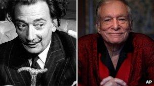 Salvador Dali and Hugh Hefner