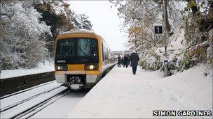 Train at Meopham station