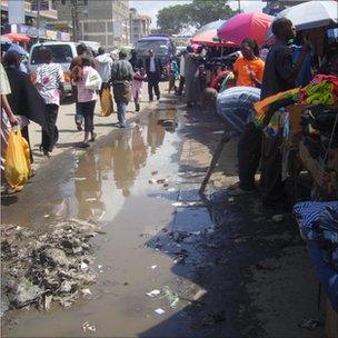 Uncollected rubbish in Eastleigh