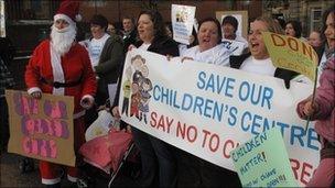 Protest in Stoke-on-Trent