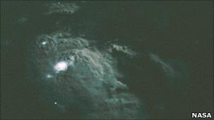 Lightning viewed from the shuttle (Nasa)