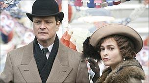 Colin Firth and Helena Bonham Carter in The King's Speech