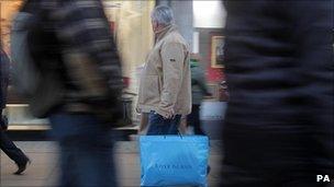 Shoppers on London's Oxford Street