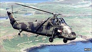 Wessex helicopter. Pic: Ministry of Defence