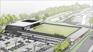 Artist's impression of proposed Waitrose store