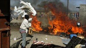 The scene of clashes in the Rift Valley town of Naivasha (Jan 2008)