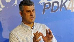 Kosovo PM Hashim Thaci (5 Dec 2010)