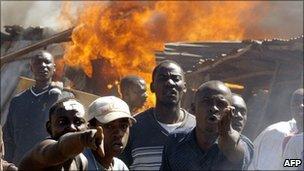 Clashes in the Mathare slum in Nairobi in January 2008