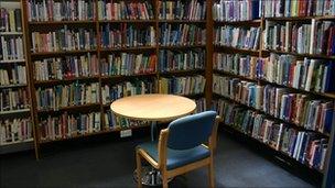 Interior of a library