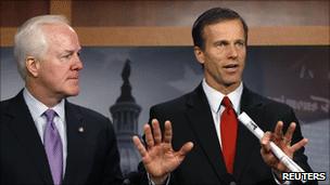 John Cornyn and John Thune