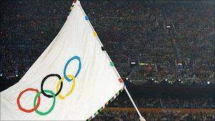 The Olympic flag