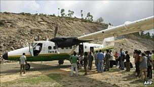 File photo of Tara Air Twin Otter aircraft at Lamidanda airport - 1 June 2010