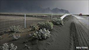 Volcanic ash in Iceland