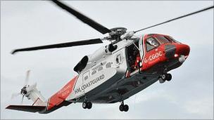 Coastguard helicopter