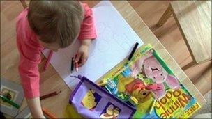 Child drawing