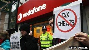 Protesters from UK Uncut