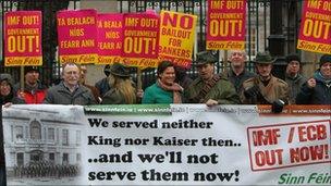 Protesters in Dublin